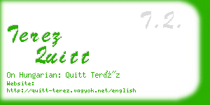 terez quitt business card